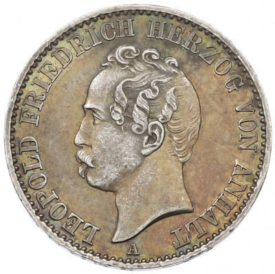 1/6 талера 1865 года Ангальт-Дессау