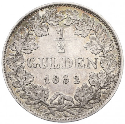 1/2 гульдена 1852 года Бавария