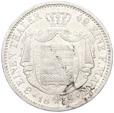 1/3 талера 1852 года Саксония
