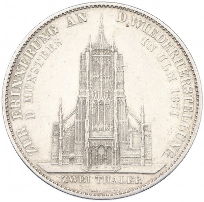 2 талера 1871 года Вюртемберг 