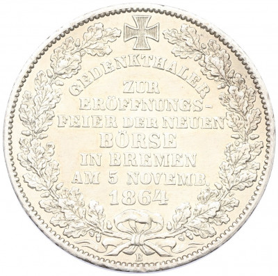1 талер 1864 года Бремен 