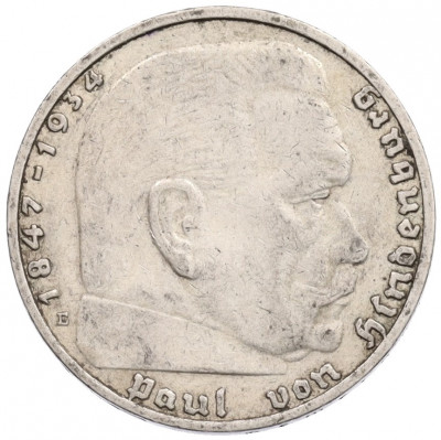 2 рейхсмарки 1937 года E Германия