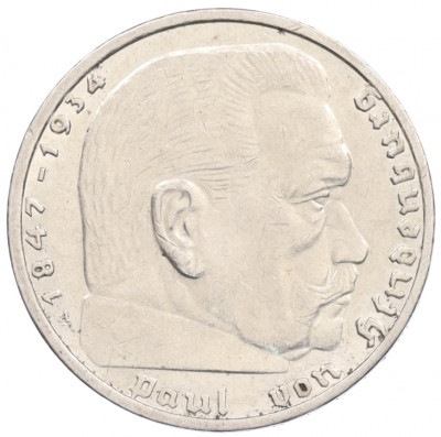 2 рейхсмарки 1939 года A Германия