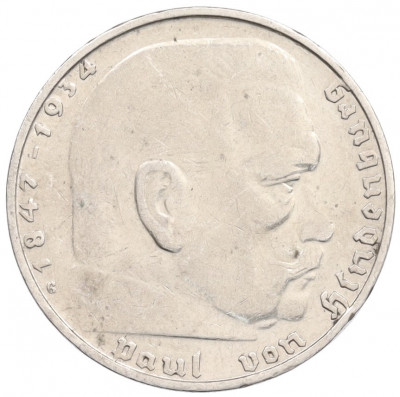 2 рейхсмарки 1939 года G Германия