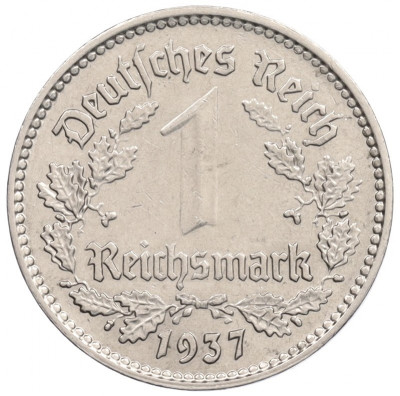1 рейхсмарка 1937 года А Германия