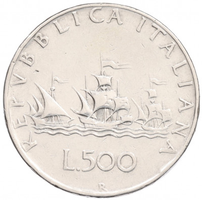 500 лир 1958 года Италия