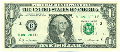 1 доллар 2017 года США