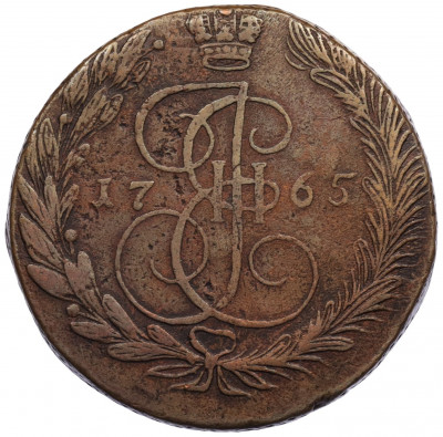 5 копеек 1765 года ЕМ