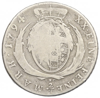 2/3 талера 1794 года Саксония
