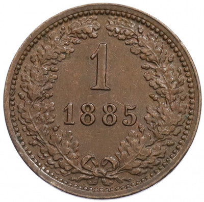 1 крейцер 1885 года Австрия