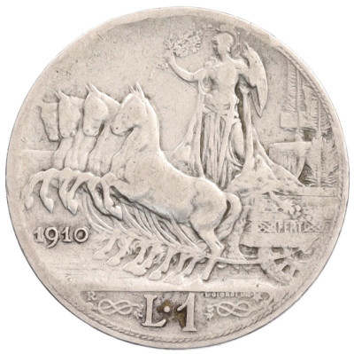 1 лира 1910 года Италия
