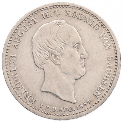 1/6 талера 1854 года Саксония 