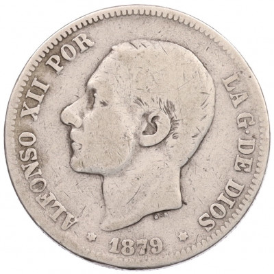 2 песеты 1879 года Испания