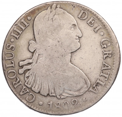 8 реалов 1802 года Испанская Мексика