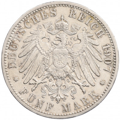 5 марок 1907 года Баден (Германия)