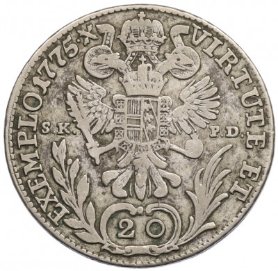 20 крейцеров 1775 года Австрия