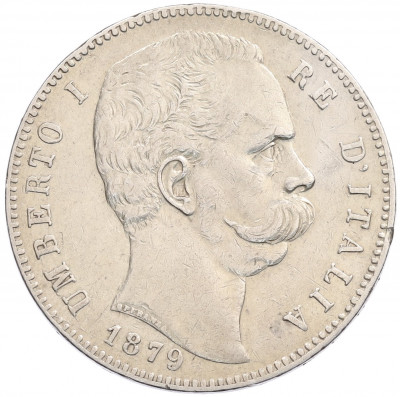 5 лир 1879 года Италия