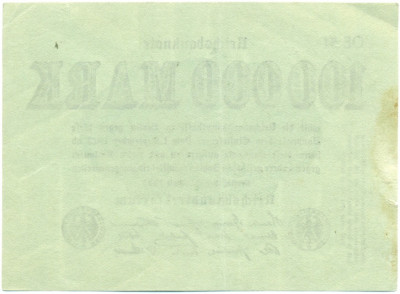100000 марок 1923 года Германия