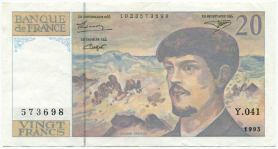 200 франков 1993 года Франция
