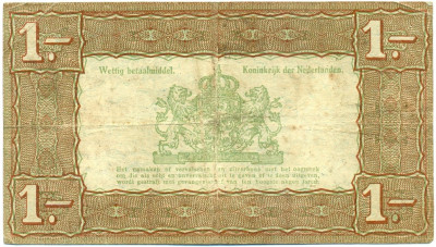 1 гульден 1938 года Нидерланды