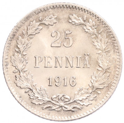 25 пенни 1916 года Русская Финляндия