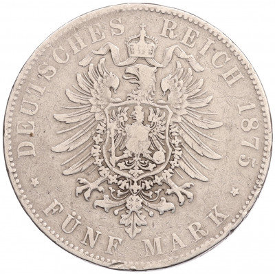 5 марок 1875 года Германия (Баден)