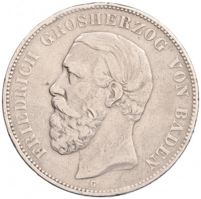 5 марок 1875 года Германия (Баден)