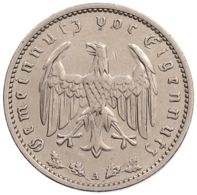 1 рейхсмарка 1937 года А Германия