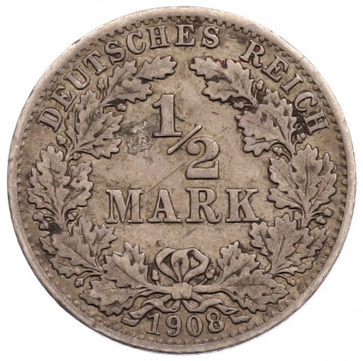 1/2 марки 1908 года А Германия