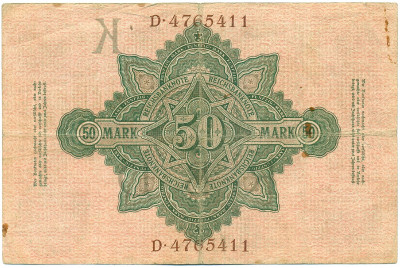 50 марок 1910 года Германия
