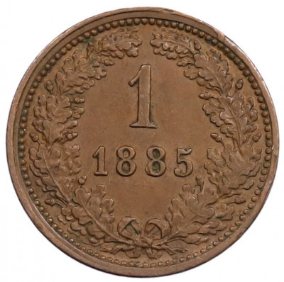 1 крейцер 1885 года Австрия