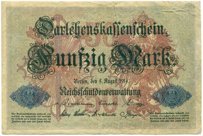 50 марок 1914 года Германия