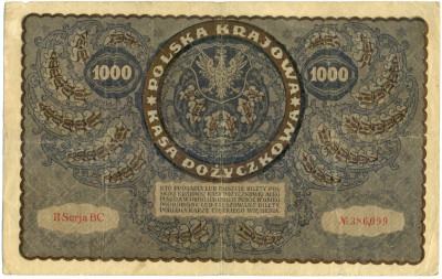 1000 марок 1919 года Польша