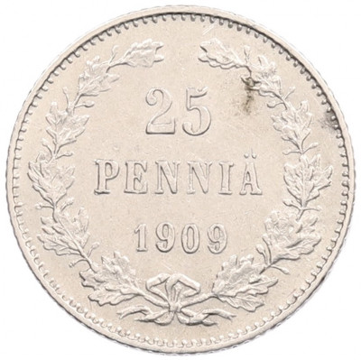 25 пенни 1909 года Русская Финляндия