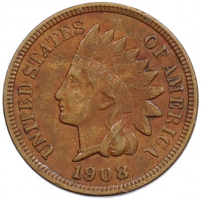 1 цент 1908 года США