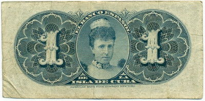 1 песо 1896 года Испанская Куба