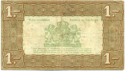 1 гульден 1938 года Нидерланды