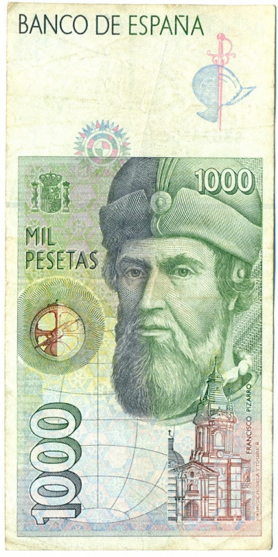 1000 песет 1992 года Испания