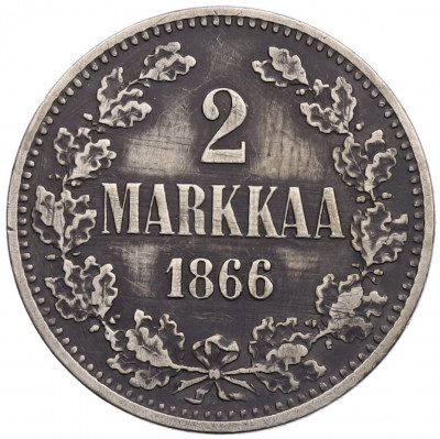 2 марки 1866 года Русская Финляндия