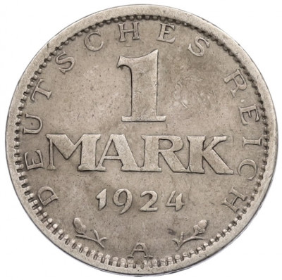 1 марка 1924 года А Германия