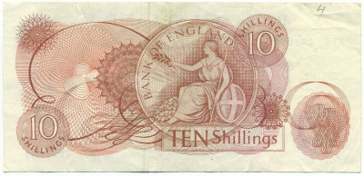 10 шиллингов 1966 года Великобритания (Банк Англии)