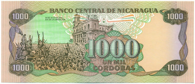 1000 кордоб 1985 года Никарагуа