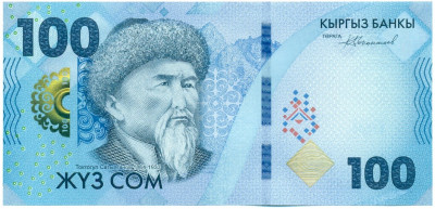 100 сом 2023 года Киргизия