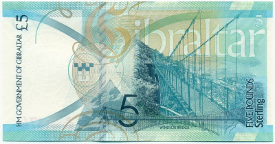 5 фунтов 2020 года Гибралтар