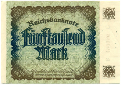 5000 марок 1922 года Германия