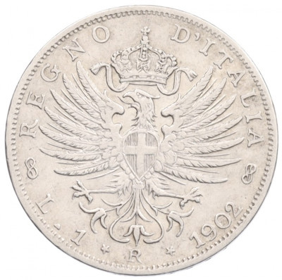 1 лира 1902 года Италия