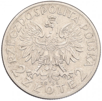 2 злотых 1934 года Польша