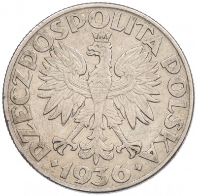 2 злотых 1936 года Польша 