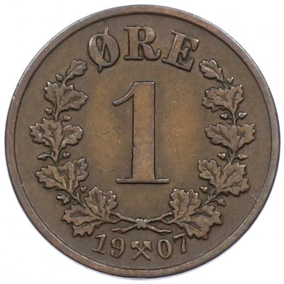 1 эре 1907 года Норвегия