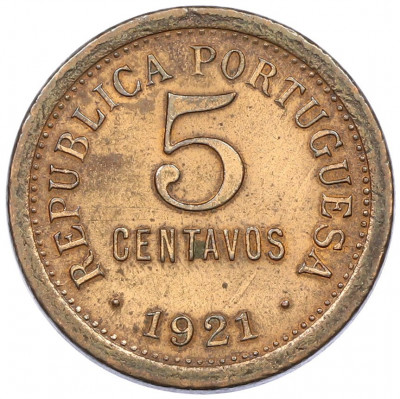 5 сентаво 1921 года Португалия
